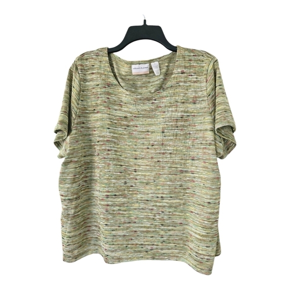 Alfred Dunner Women's Knit Sweater Top 2X Plus Embroidered Pullover Exellent - Picture 1 of 10